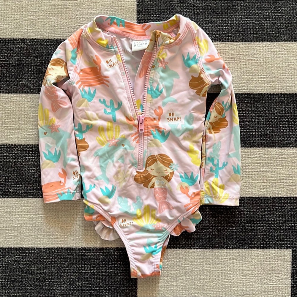 Earth Nymph Baby Girl Rashguard🐚